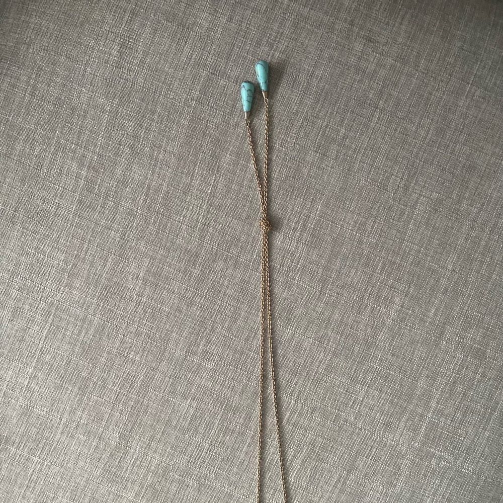 Gold and turquoise necklace
